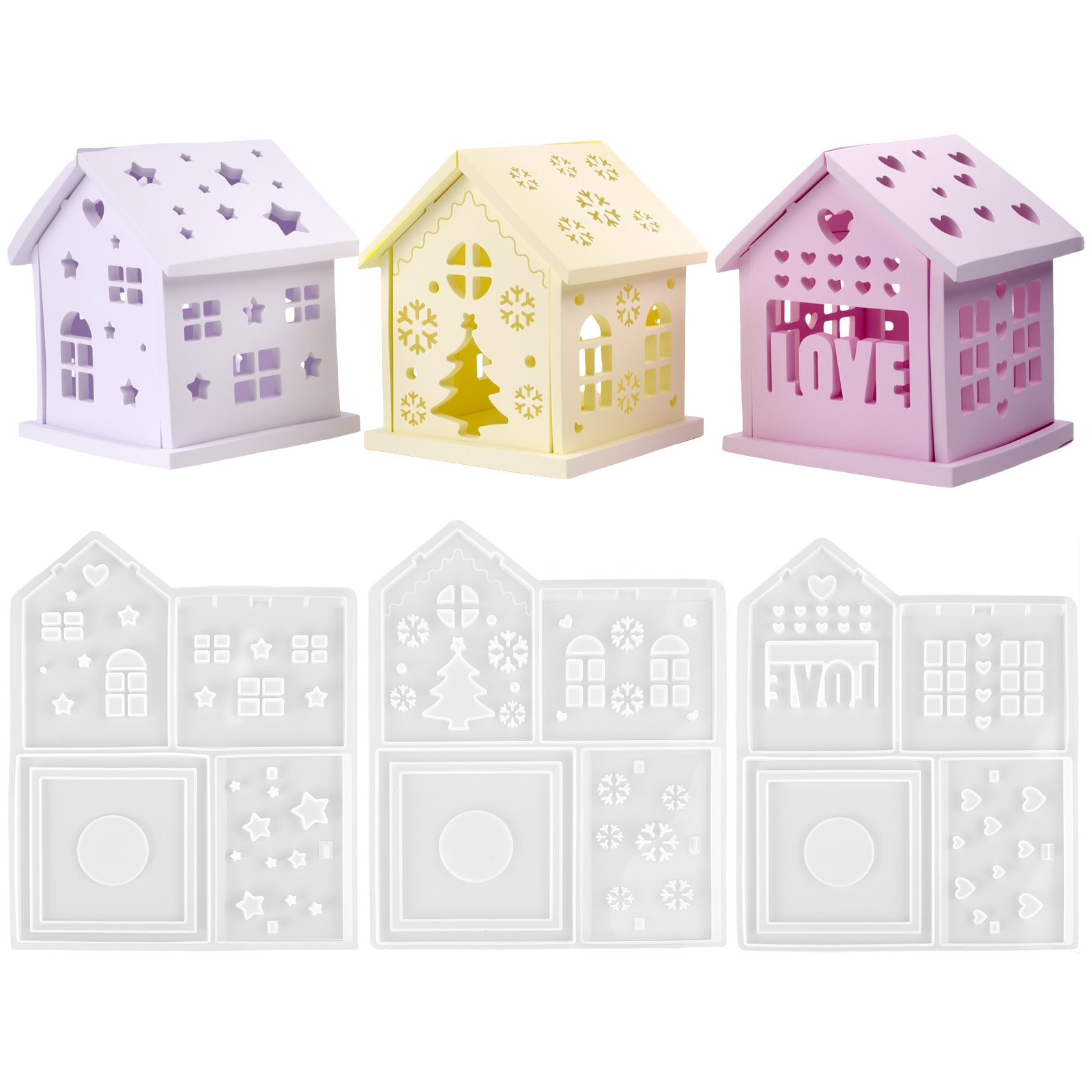 3D House Silicone Mold DIY Chr - Candle Making Diy review and price