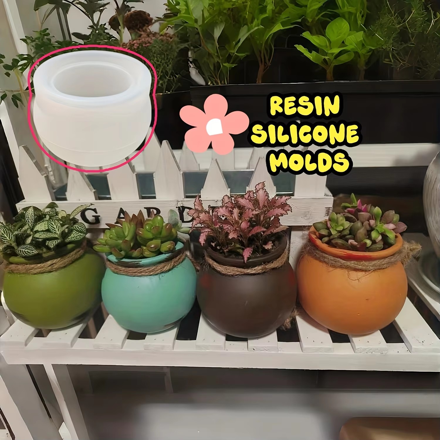 Silicone Flower Pot Molds, Res - Candle Making Diy review and price