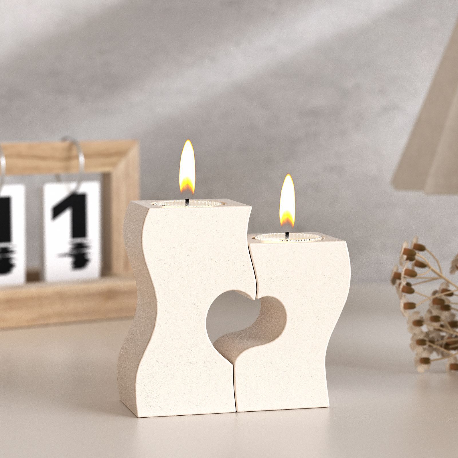 S Heart Candlestick Silicone M - Candle Making Diy review and price